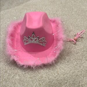 Pink Rhinestone Cowgirl Hat